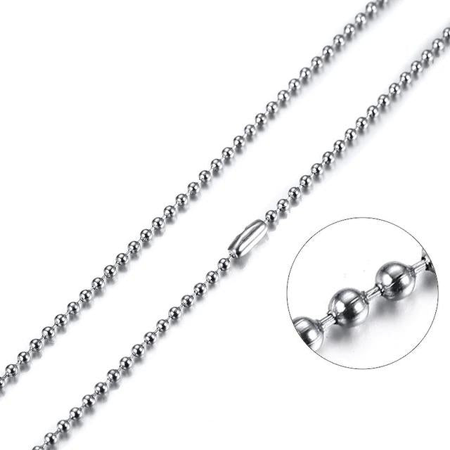 Stainless Steel Chains Sacred Geometry Crystal Jewelry, Unisex, Sterling Silver, VOLTLIN