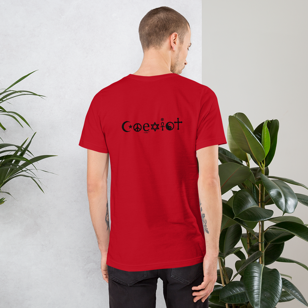 Coexist Short-Sleeve Unisex T-Shirt, Spiritual Clothing & Apparel, VOLTLIN