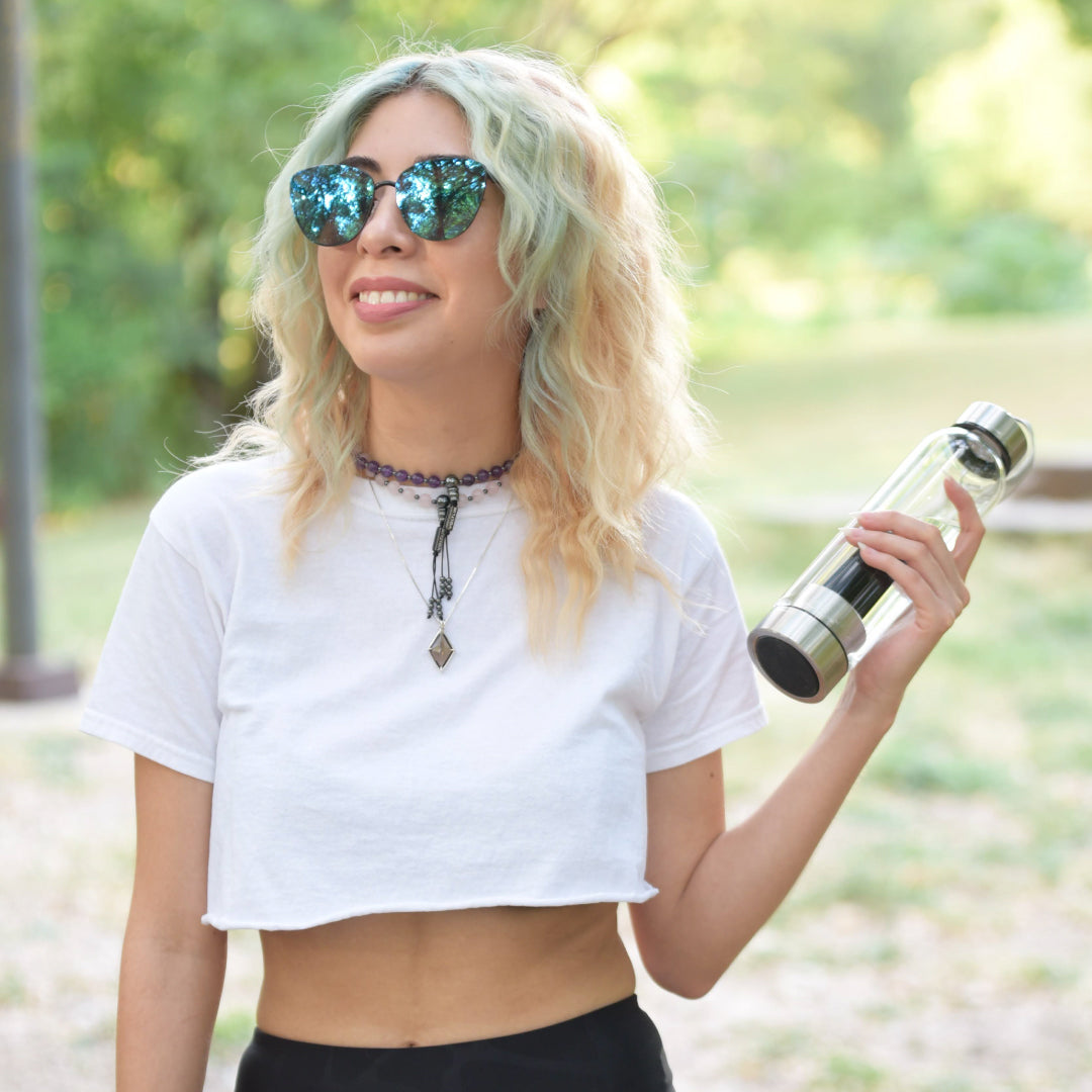 Smoky Quartz Ascension Star Chain Pendant Sacred Geometry Crystal Jewelry, Unisex, Sterling Silver, VOLTLIN