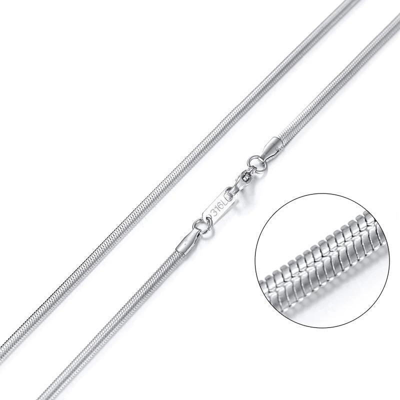 Stainless Steel Chains Sacred Geometry Crystal Jewelry, Unisex, Sterling Silver, VOLTLIN