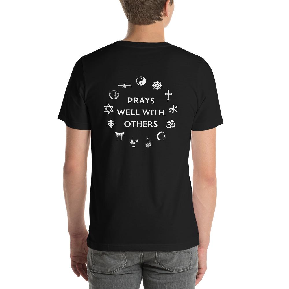 Prays Well With Others Short-Sleeve Unisex T-Shirt, Spiritual Clothing & Apparel, VOLTLIN