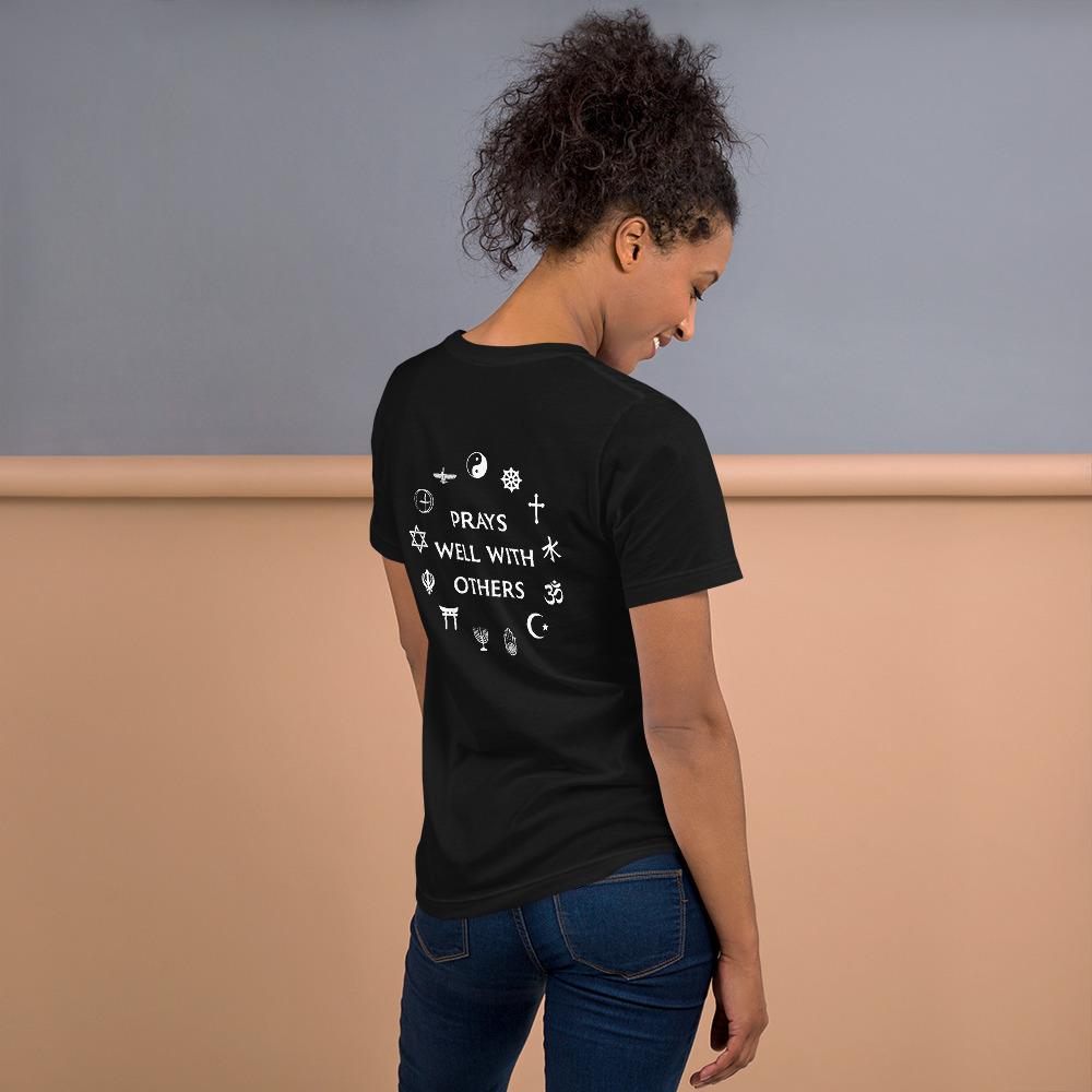Prays Well With Others Short-Sleeve Unisex T-Shirt, Spiritual Clothing & Apparel, VOLTLIN