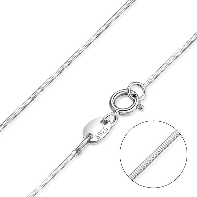 Sterling Silver Chains Sacred Geometry Crystal Jewelry, Unisex, Sterling Silver, VOLTLIN