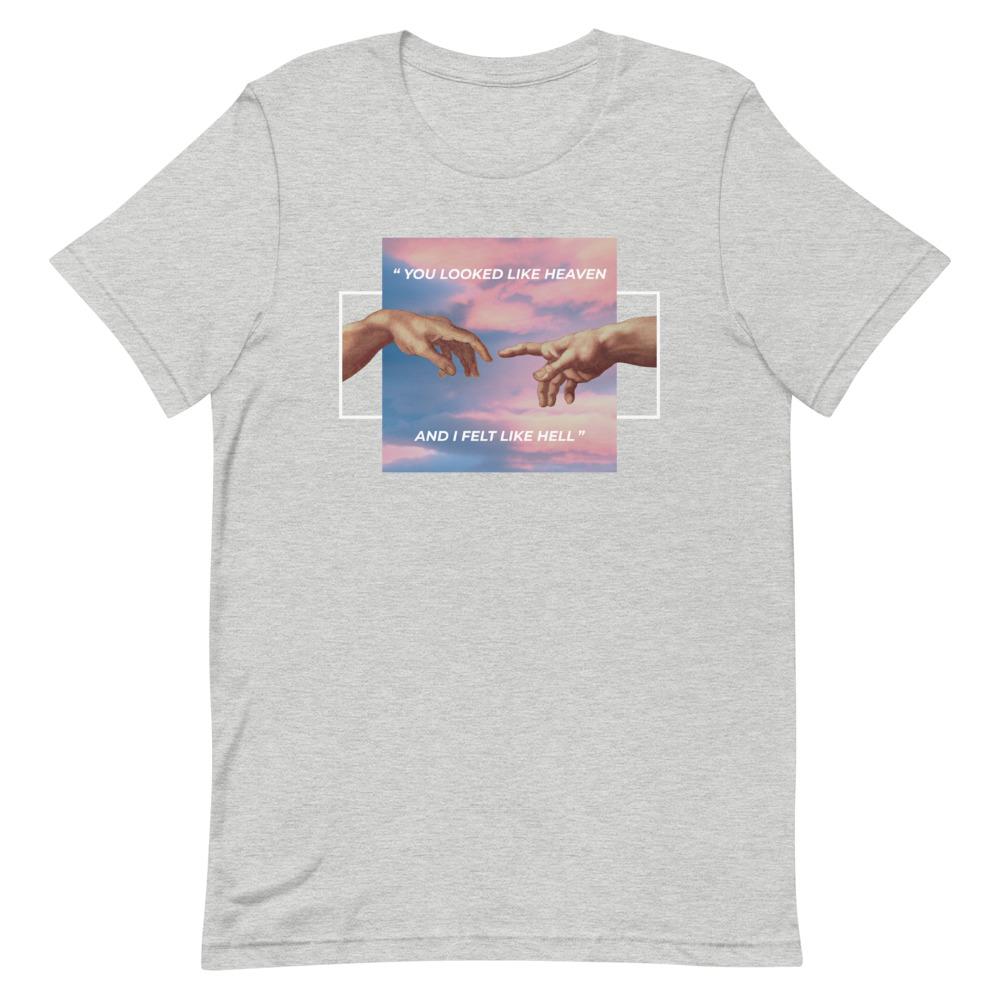 Michelangelo You Looked Like Heaven, And I Felt Like Hell Short-Sleeve Unisex T-Shirt, Spiritual Clothing & Apparel, VOLTLIN