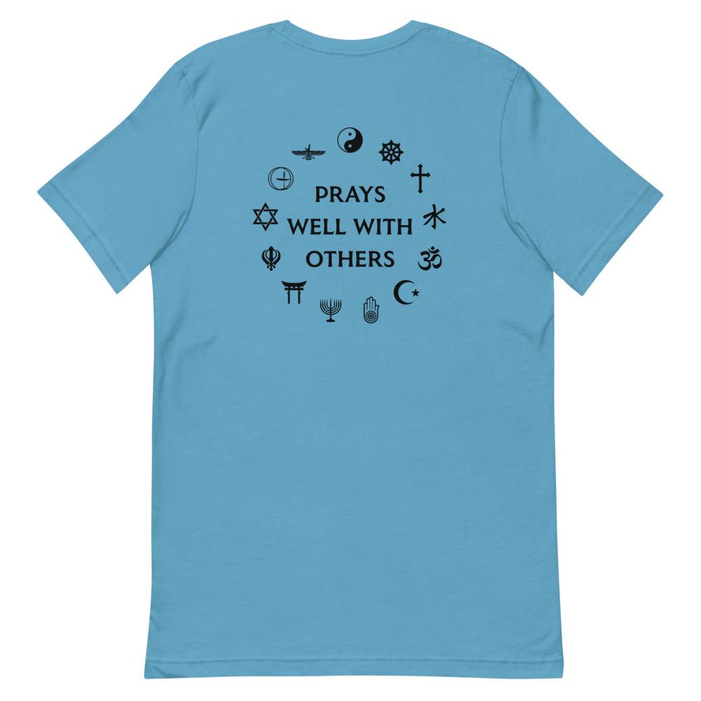 Prays Well With Others Short-Sleeve Unisex T-Shirt, Spiritual Clothing & Apparel, VOLTLIN