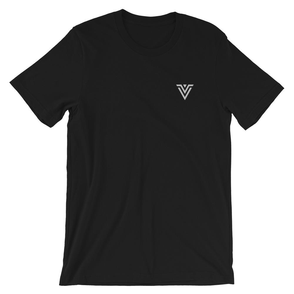 Voltlin Embroidered Logo Short-Sleeve Unisex T-Shirt, Spiritual Clothing & Apparel, VOLTLIN
