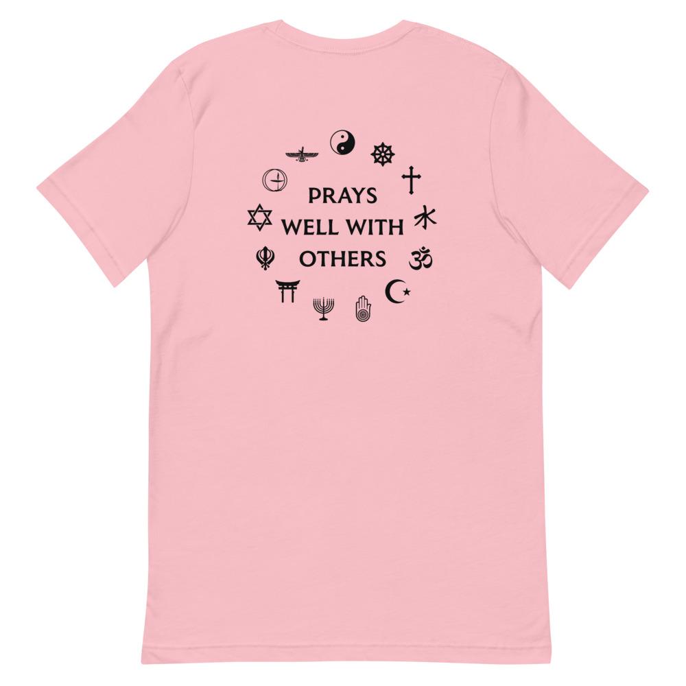 Prays Well With Others Short-Sleeve Unisex T-Shirt, Spiritual Clothing & Apparel, VOLTLIN