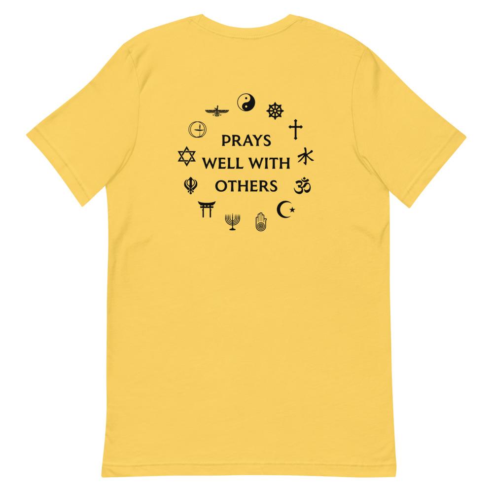 Prays Well With Others Short-Sleeve Unisex T-Shirt, Spiritual Clothing & Apparel, VOLTLIN