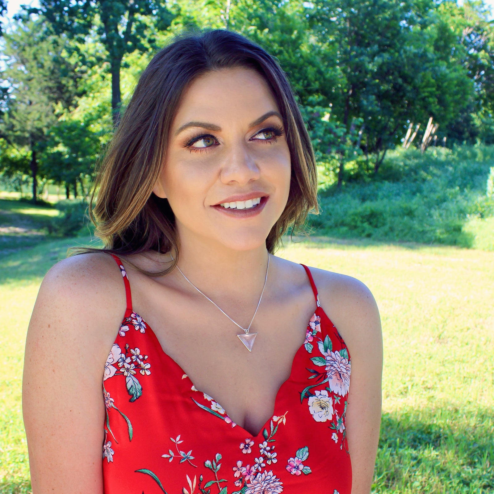 Rose Quartz Angelic Star Chain Pendant Sacred Geometry Crystal Jewelry, Unisex, Sterling Silver, VOLTLIN