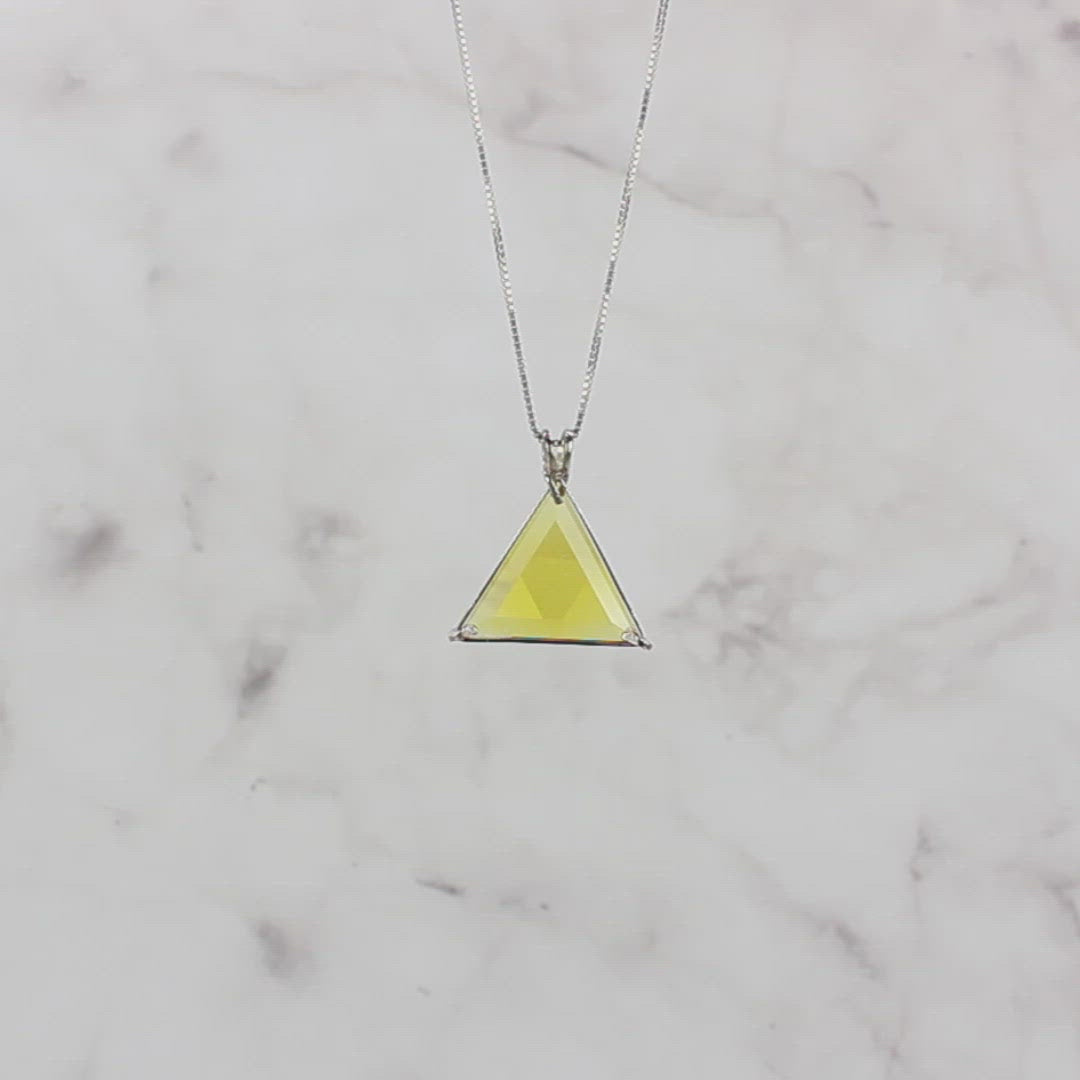 Siberian Gold Quartz Star of David Chain Pendant