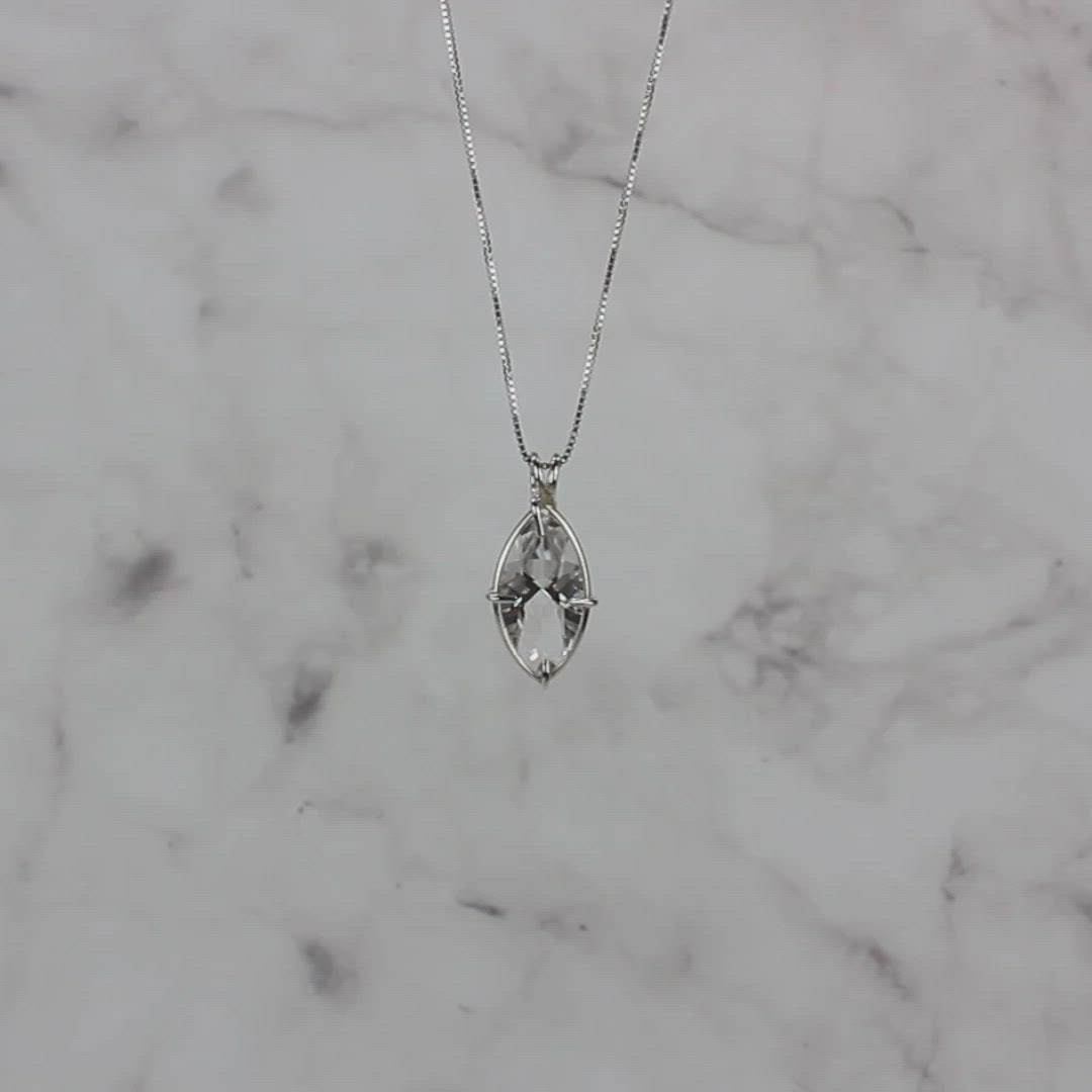 Quartz Infinite Eye Chain Pendant