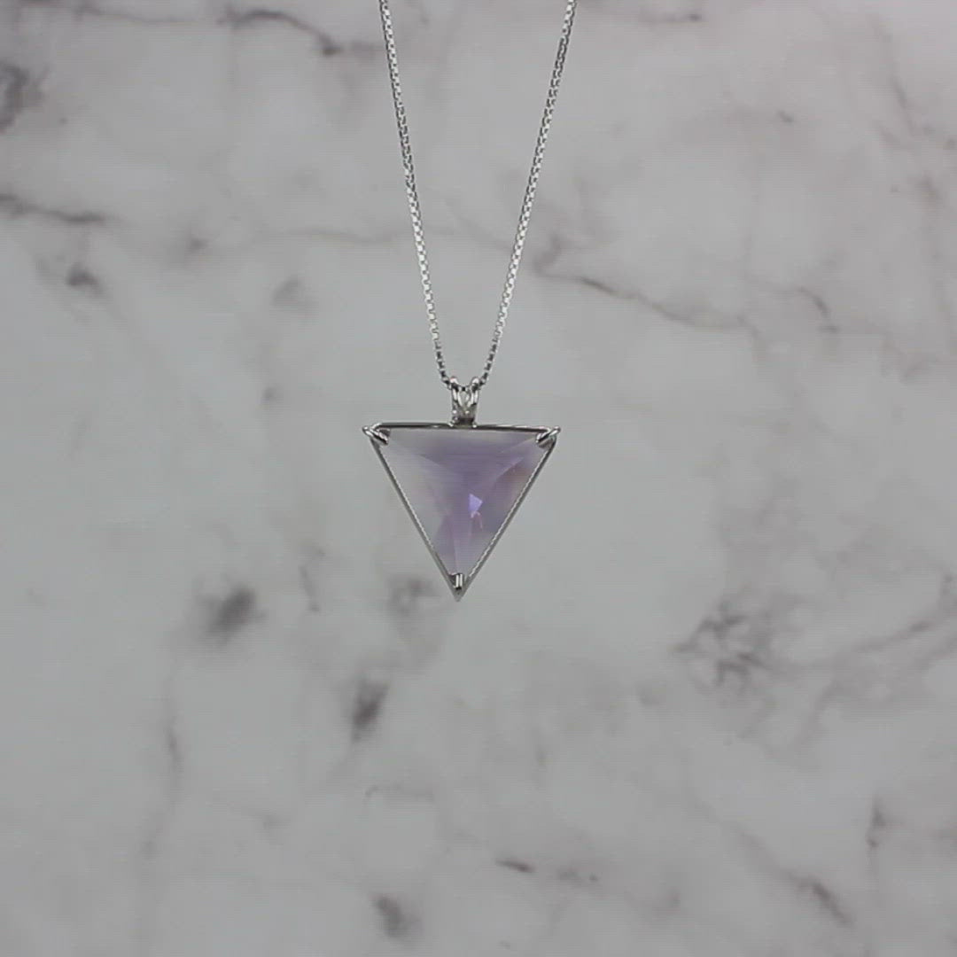 Amethyst Angelic Star Chain Pendant