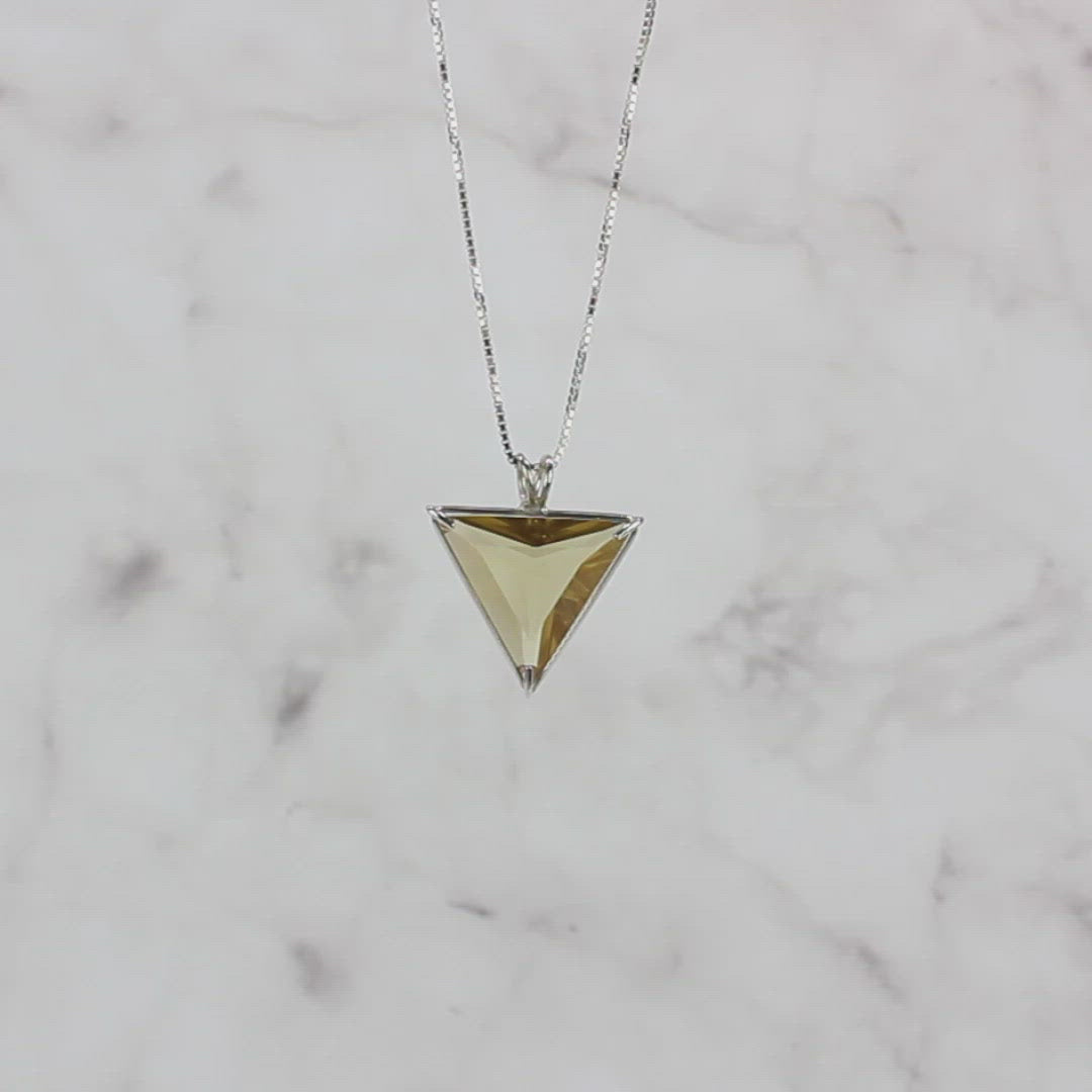 Citrine Angelic Star Chain Pendant