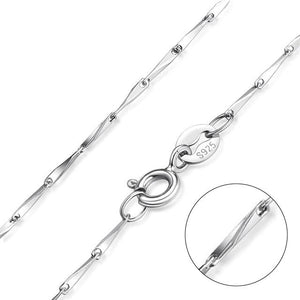 Sterling Silver Chains Sacred Geometry Crystal Jewelry, Unisex, Sterling Silver, VOLTLIN