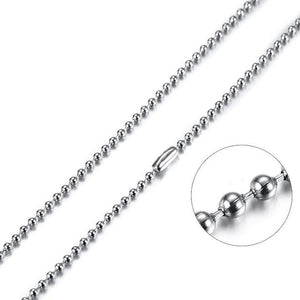 Stainless Steel Chains Sacred Geometry Crystal Jewelry, Unisex, Sterling Silver, VOLTLIN