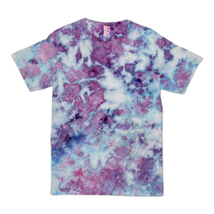 Blue & Purple Marble Tie Dye Unisex T-Shirts