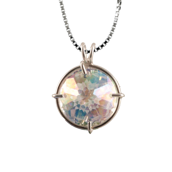 Angel Aura Quartz Druzy Necklace - White Druzy Crystal Necklace –  Crystalline Dream