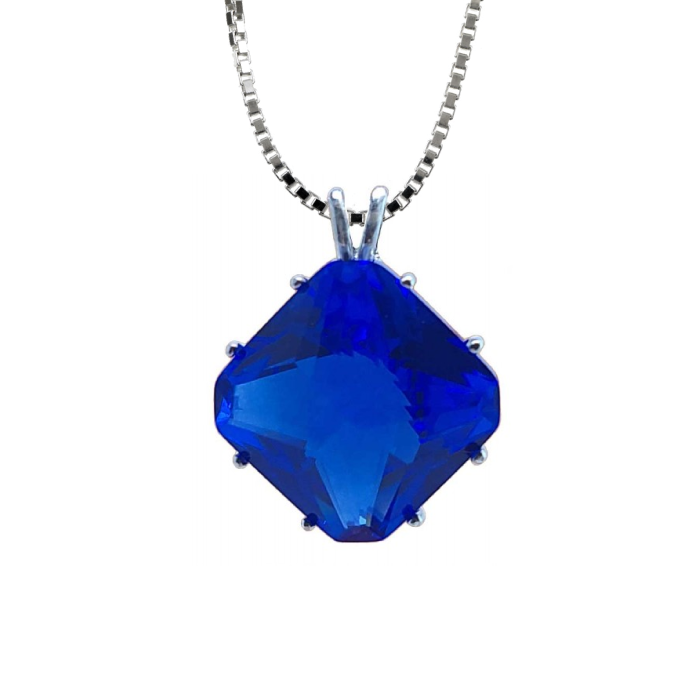 Blue Quartz Crystal Necklace | Magician Stone Sacred