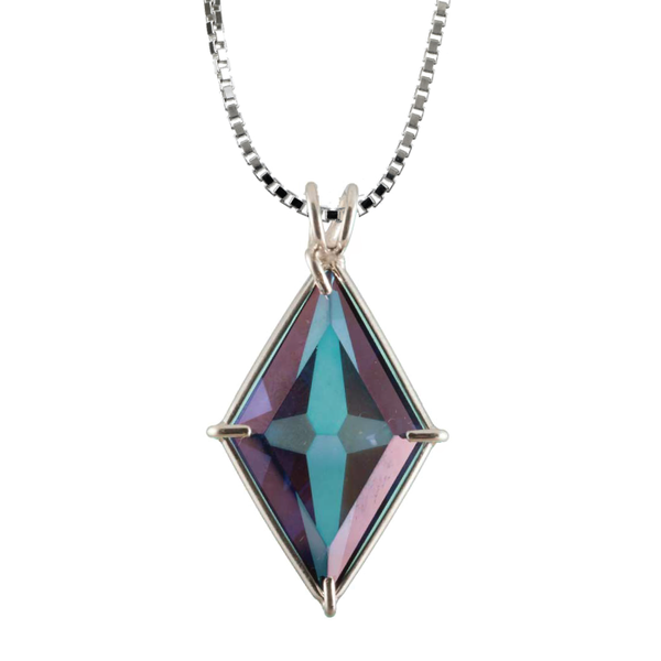Tanzine Aura Quartz Ascension Star Pendant – Sacred Geometry
