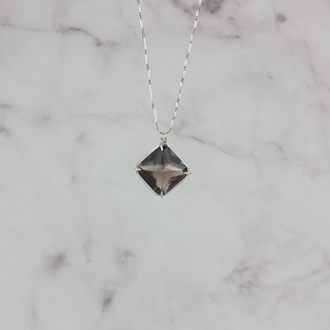 Smoky Quartz Magician Stone Chain Pendant