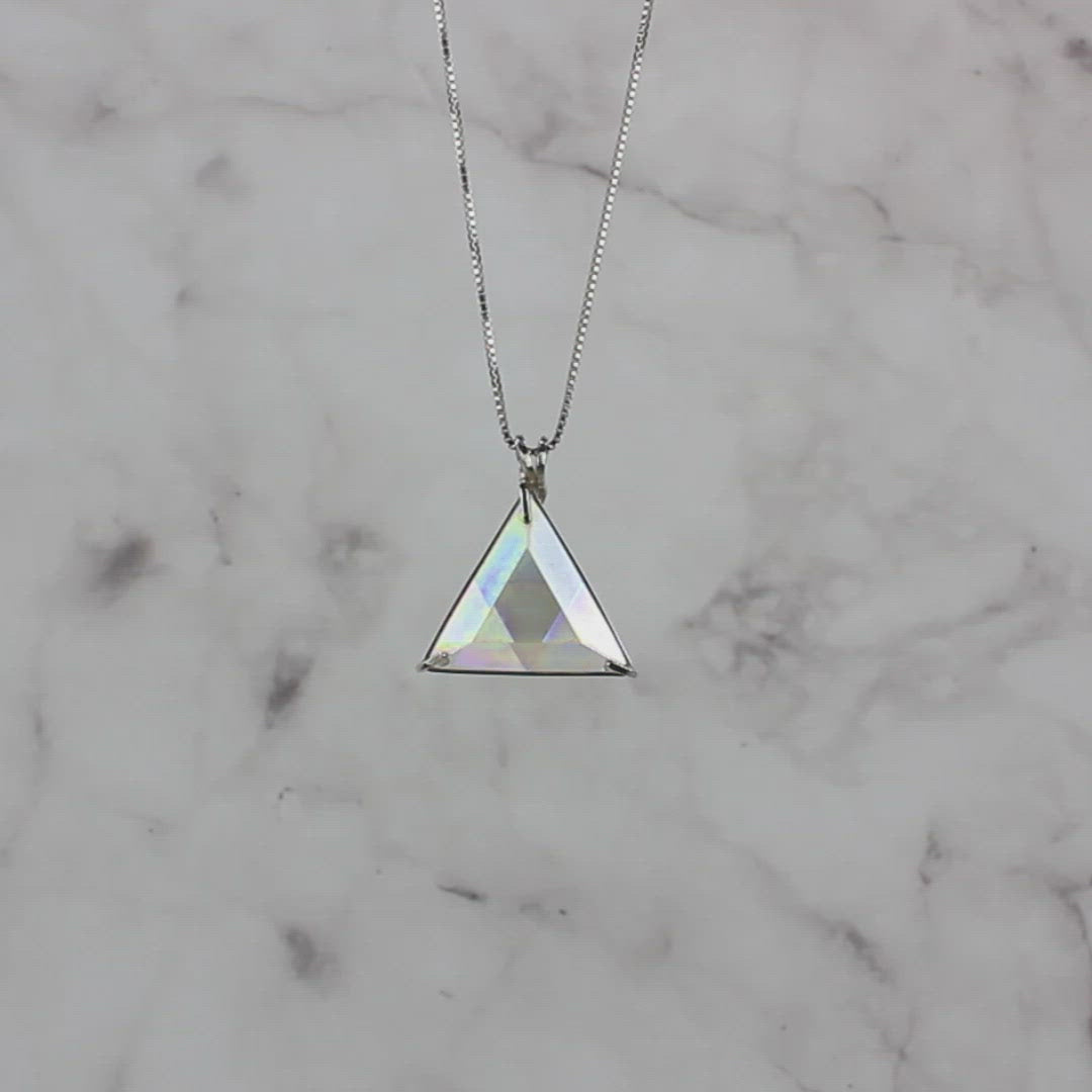 Angel Aura Quartz Star of David Chain Pendant
