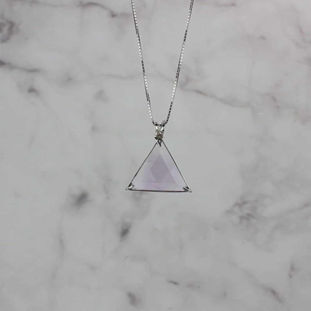 Amethyst Star of David Chain Pendant