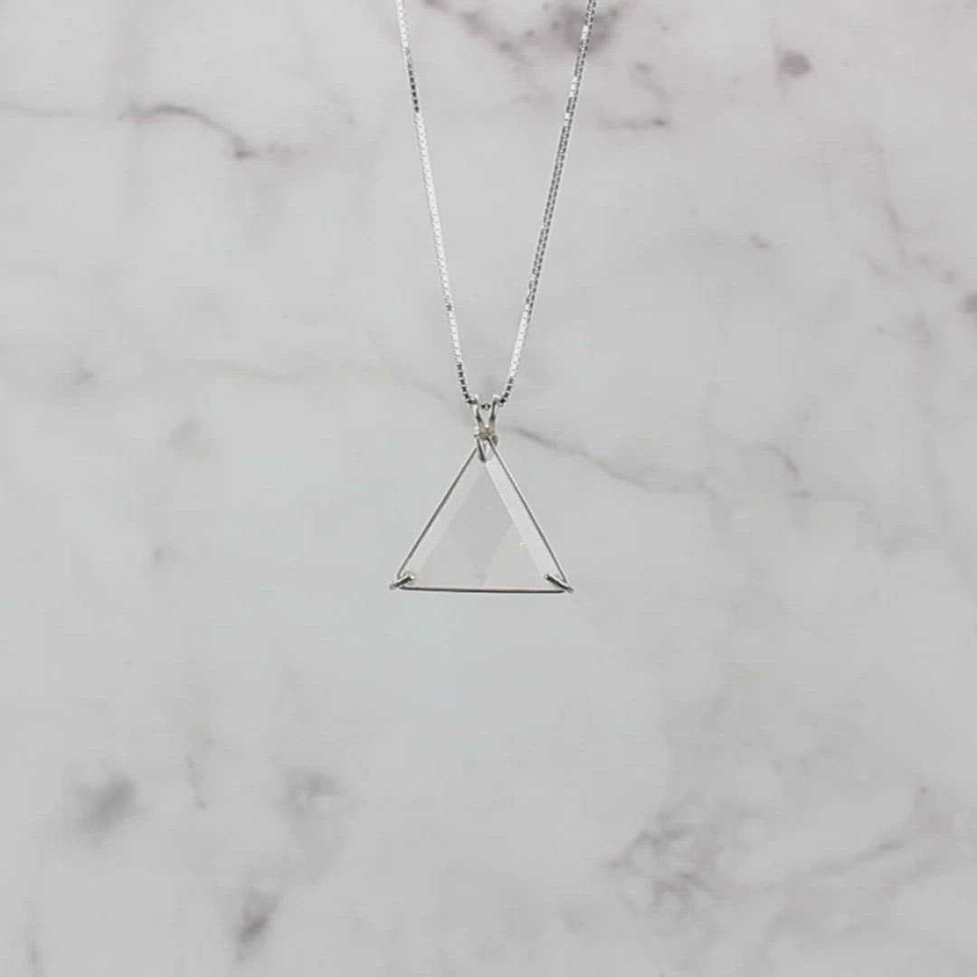 Rose Quartz Star of David Chain Pendant