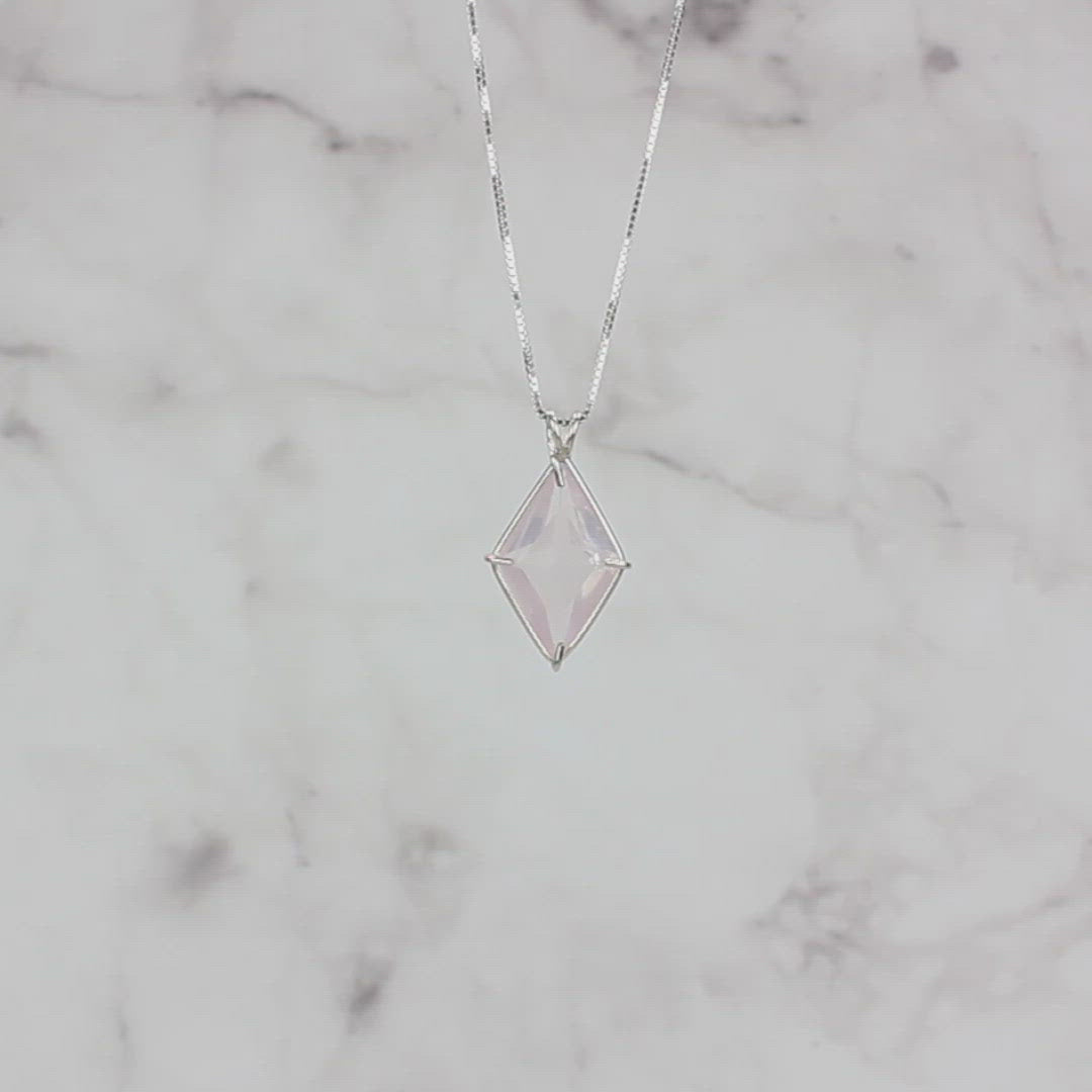 Rose Quartz Ascension Star Chain Pendant