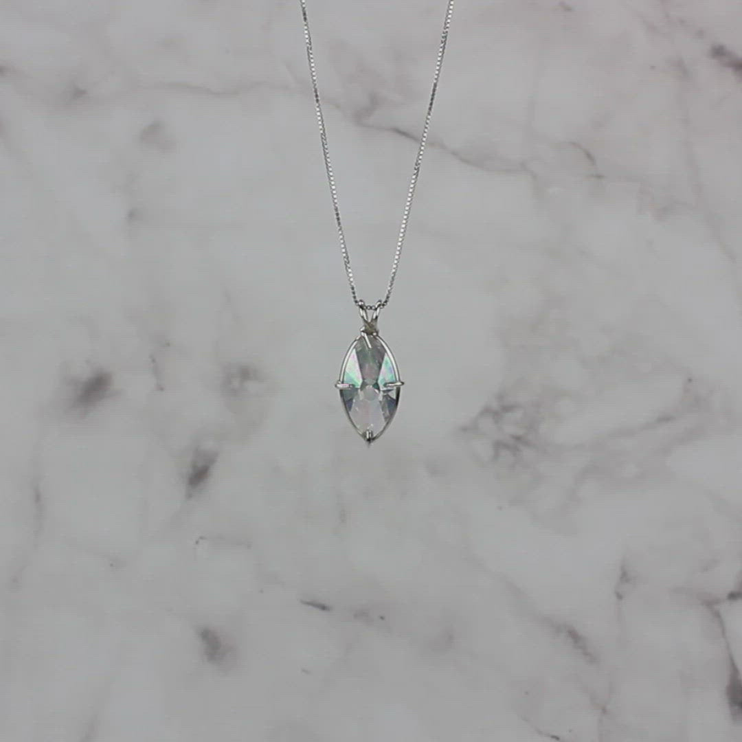 Angel Aura Quartz Infinite Eye Chain Pendant