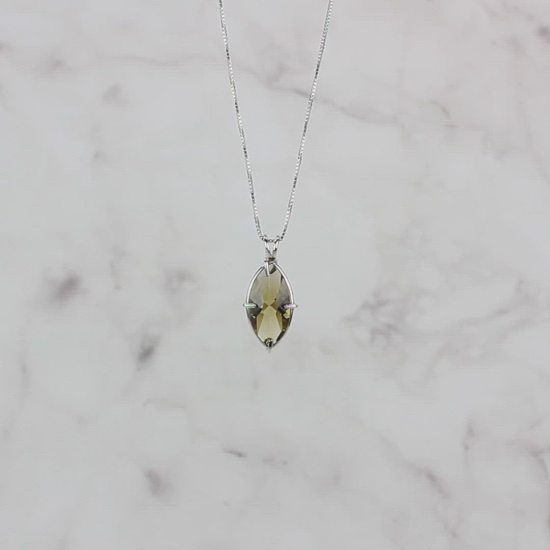 Citrine Infinite Eye Chain Pendant