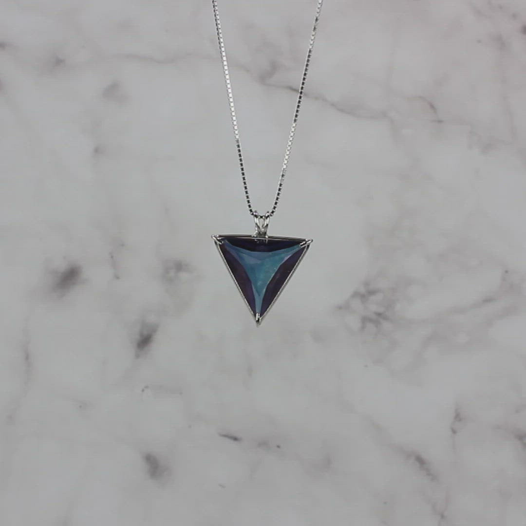 Tanzine Aura Quartz Angelic Star Chain Pendant