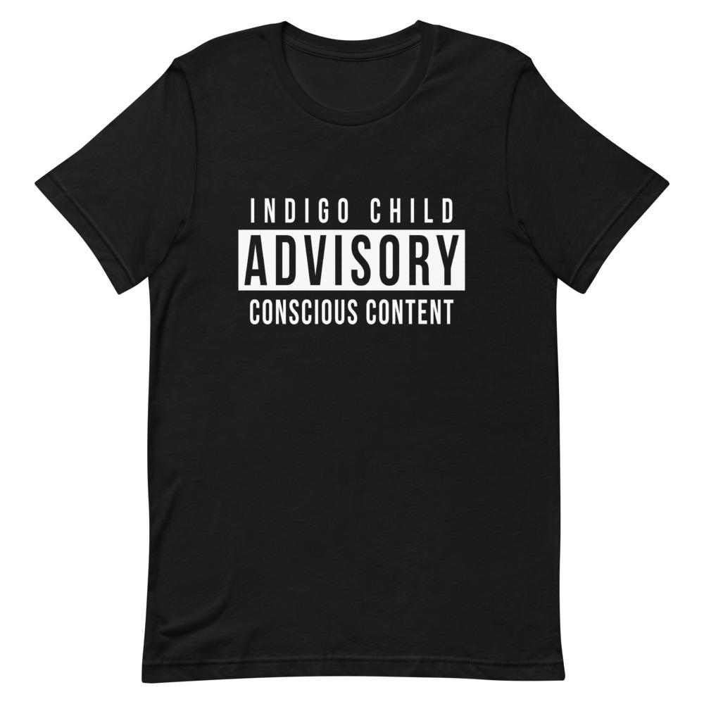 Indigo Advisory Conscious Content Short-Sleeve Unisex T-Shirt, Spiritual Clothing & Apparel, VOLTLIN