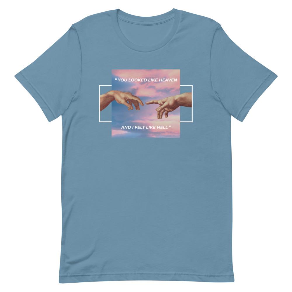 Michelangelo You Looked Like Heaven, And I Felt Like Hell Short-Sleeve Unisex T-Shirt, Spiritual Clothing & Apparel, VOLTLIN