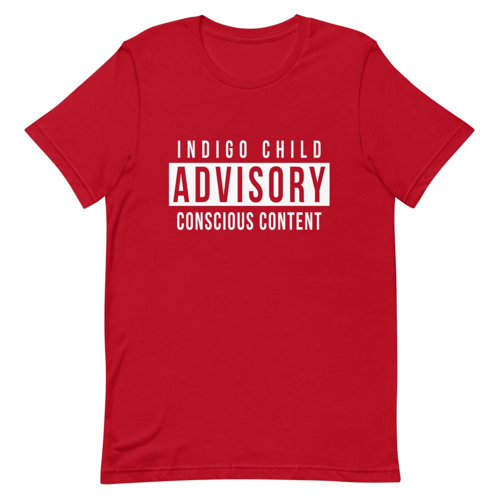 Indigo Advisory Conscious Content Short-Sleeve Unisex T-Shirt, Spiritual Clothing & Apparel, VOLTLIN
