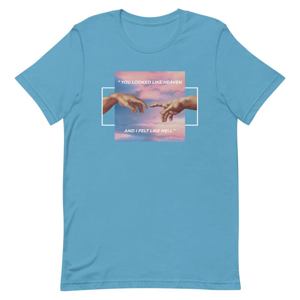 Michelangelo You Looked Like Heaven, And I Felt Like Hell Short-Sleeve Unisex T-Shirt, Spiritual Clothing & Apparel, VOLTLIN