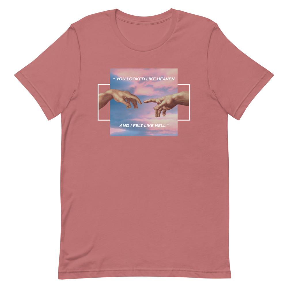 Michelangelo You Looked Like Heaven, And I Felt Like Hell Short-Sleeve Unisex T-Shirt, Spiritual Clothing & Apparel, VOLTLIN