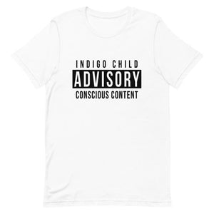 Indigo Advisory Conscious Content Short-Sleeve Unisex T-Shirt, Spiritual Clothing & Apparel, VOLTLIN