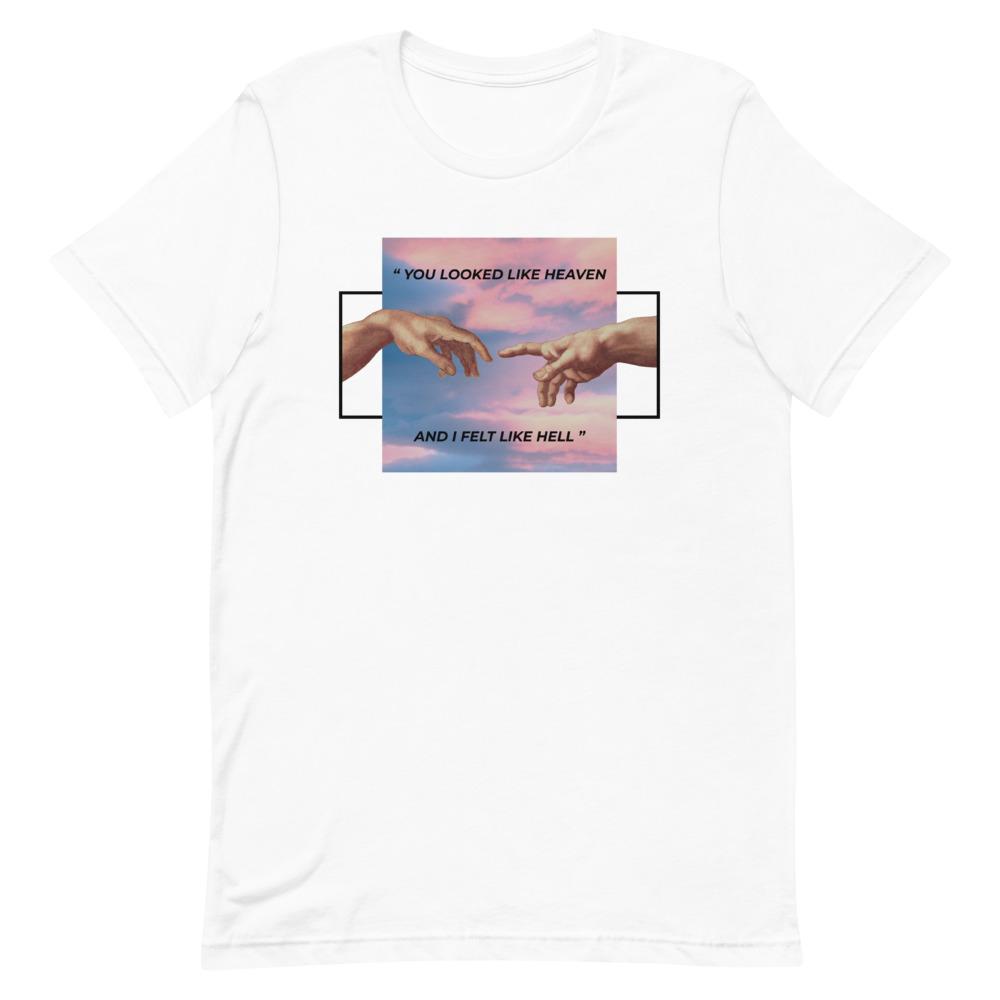 Michelangelo You Looked Like Heaven, And I Felt Like Hell Short-Sleeve Unisex T-Shirt, Spiritual Clothing & Apparel, VOLTLIN