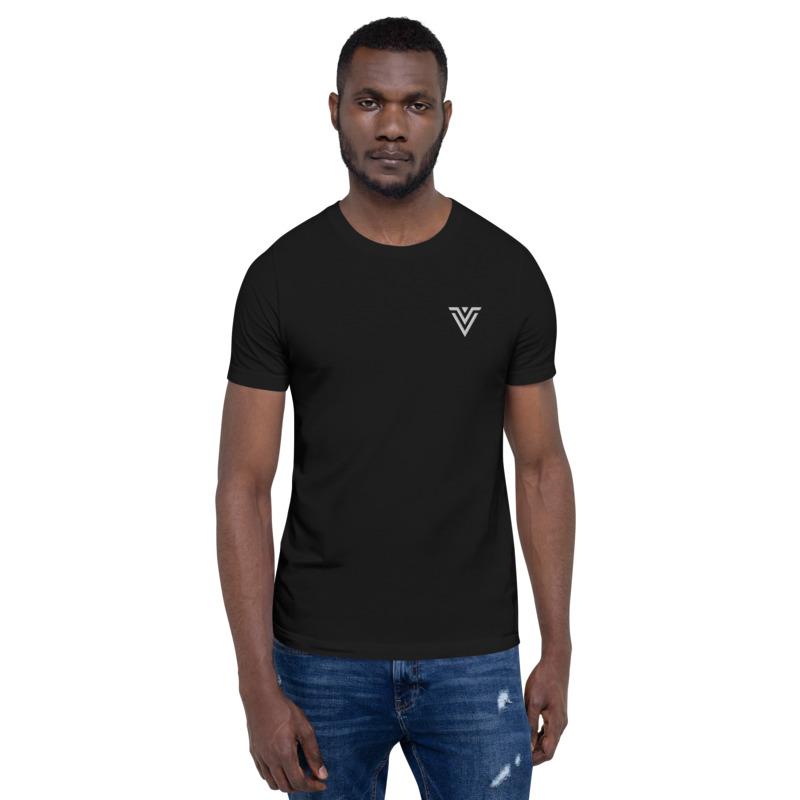 Voltlin Embroidered Logo Short-Sleeve Unisex T-Shirt, Spiritual Clothing & Apparel, VOLTLIN