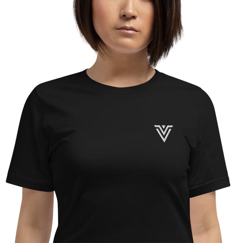 Voltlin Embroidered Logo Short-Sleeve Unisex T-Shirt, Spiritual Clothing & Apparel, VOLTLIN
